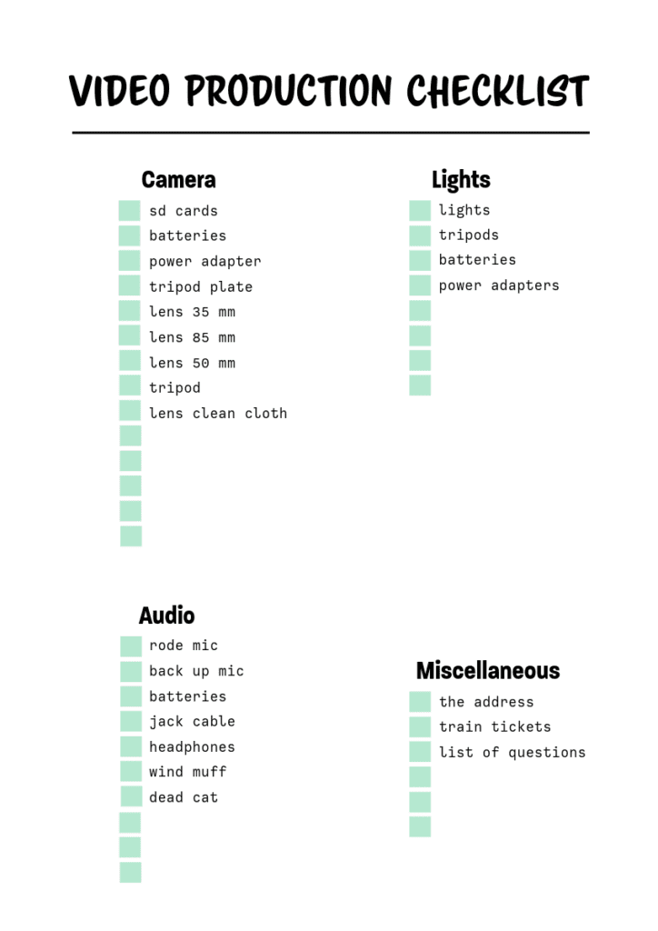 video-production-checklist